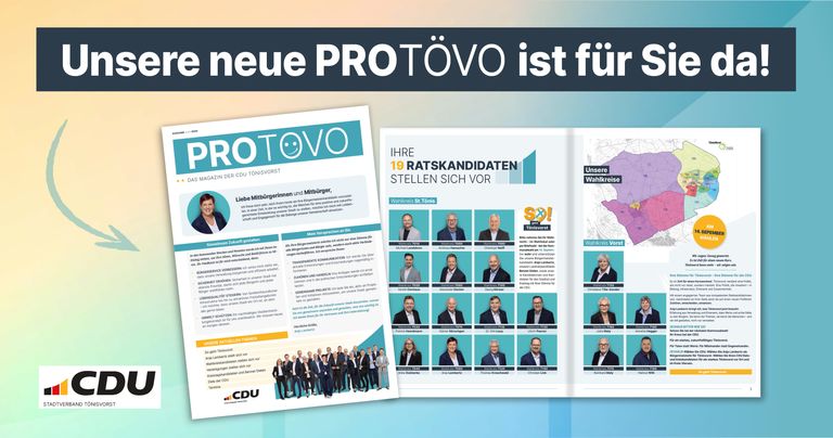 Unsere neue Pro TöVo ist für Sie da!